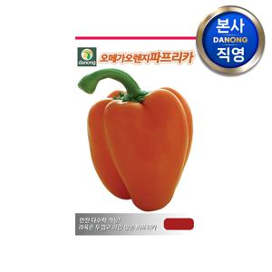 오메가 오렌지 파프리카 씨앗 100립 . 채소 텃밭 파종 재배 파종 씨 종자
