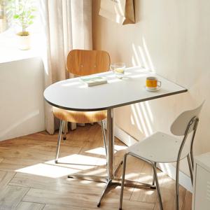 모모 플랫 반타원형 테이블 식탁 900