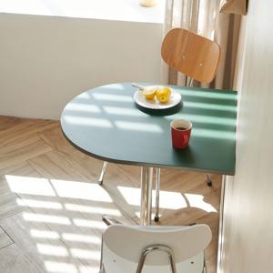 모모 힐 반타원형 테이블 식탁 700