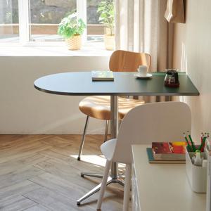 모모 힐 반타원형 테이블 식탁 1000