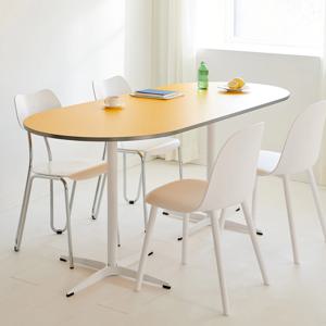 모모 플랫 와이드 타원형 식탁 테이블 1600 1800 2000