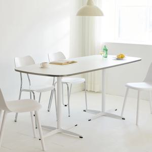 모모 플랫 와이드 둥근사각형 식탁 테이블 1600 1800 2000