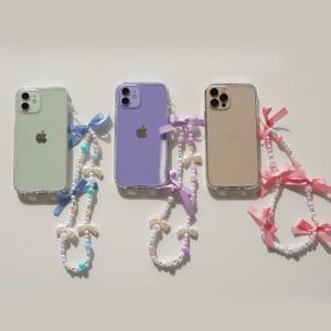 하트 리본 핸드폰 비즈 키링 스트랩 만들기 DIY 키트 세트 휴대폰 줄 (옵션 7~11)