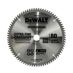 DWA30015 원형톱날 250mm 목재용 80T 목공용 팁쏘