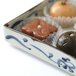 붓터치 접시 일본 도자기 다식 다과 반찬 양갱 약과 화과자 티푸드 플레이팅