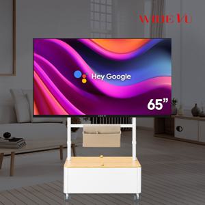 와이드무빙뷰 구글스마트 TV 161CM(65인치)4K UHD 이동식 수납스탠드 세트