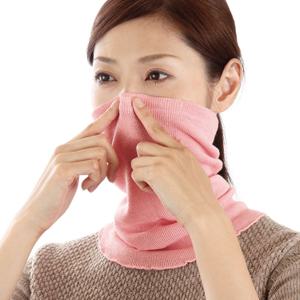 실크 넥워머형 수면목도리 방한목도리 미세먼지마스크