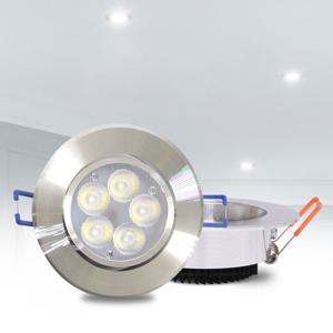 인테리어 조명 천장 매립 매입등 LED 3인치 5W 크롬(실버)바디