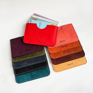이태리 가죽 원포켓 이니셜 수제 카드지갑 남자 여자 커플 지갑 카드케이스_11color