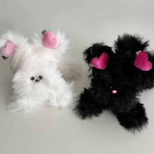 키키 & 슈슈 플루피 래빗 모루인형 키링  2colors