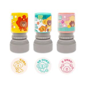 정글브라운 만년 칭찬도장 스탬프