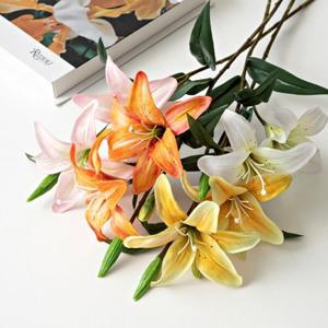 아시아틱 릴리 백합 조화 가지 4colors