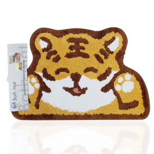 호랑이 만세 타올 발매트 캐릭터 러그 욕실매트