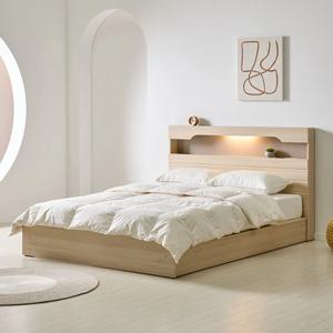 엘리스 LED 평상형 수납침대 SS 독립매트