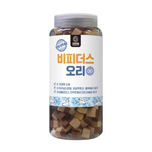 강아지 간식 유산균 피부건강 눈물&장 오리 500g
