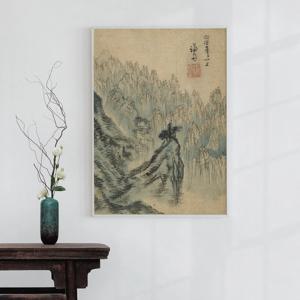 진경산수화 정선그림 풍경 그림 명화 액자 풍경화 한국기념품 벽장식 빈티지 포스터 한국굿즈