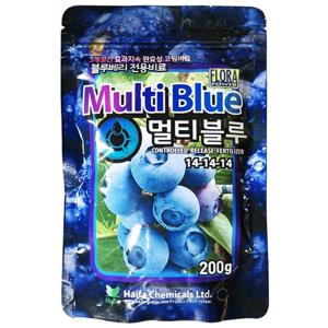 멀티블루 비료 200g . 완효성 블루베리 전용 육묘 재배 퇴비 복합 텃밭 영양제