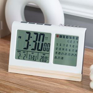 포에버 디지털 달력 LCD 탁상시계 날짜 온도 알람 무소음 18.1cm