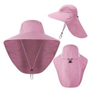 뒷목 가림형 모자 핑크 .등산 여름 햇빛 가리개 자외선 차단 낚시 농사 농촌 단체