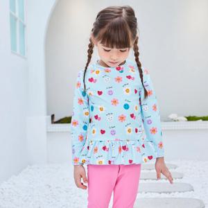 스마일 민트 상하복래쉬가드 여아 유아 아동 물놀이용품