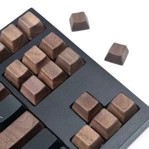 원목 월넛 나무 호두나무 우드 목재 키캡 OEM 프로파일 기계식 키보드