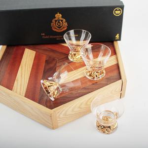 마시피렌체 골드마운틴 샷글라스 60ml 4P세트 24K금잔
