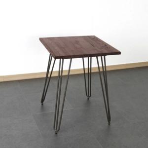 인더스트리얼 우드 테이블 정사각 600 카페 빈티지 테이블