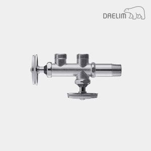 대림바스 DL-P4070 2구 관붙이 앵글밸브 (일체형)