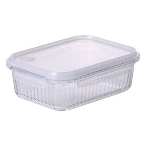 네오플램 웨이브락 내열유리 밀폐용기 V(스팀홀) 직사각 1500ml (7447)