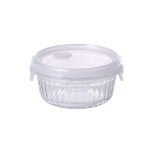 네오플램 웨이브락 내열유리 밀폐용기 V(스팀홀) 원형 400ml (7485)