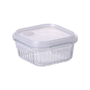 네오플램 웨이브락 내열유리 밀폐용기 V(스팀홀) 정사각 520ml (7461)