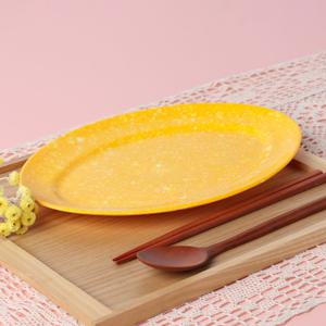 레트로 병아리 그릇-슬림접시 1호 -떡볶이 접시 분식집 멜라민 포장마차
