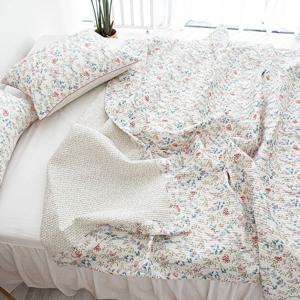 MOC프리미엄 샤틴 60수 샐리 스프레드 얇은이불 여름이불세트 침구세트 핑크 (싱글,퀸)