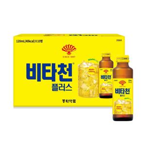 부채표 비타천 플러스 드링크 비타민 음료 120ml 10개입
