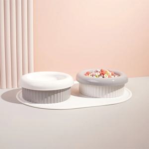 미니견/먼치킨 밥그릇 헬로 도넛볼 세트 7cm(h)
