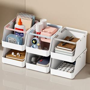 적층형 미니 소품 수납 정리함 탕비실 욕실 주방 커피 캡슐 보관함 3색