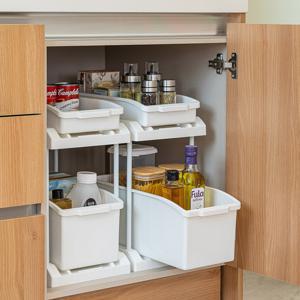 슬라이딩 싱크인 수납장 주방 정리 선반
