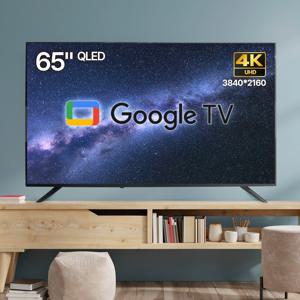 구글 165cm(65인치) QLED 4K UHD 스마트TV 퀀텀닷패널 고화질 안드로이드티비