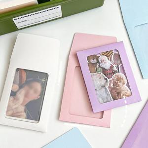 미니  창봉투 카드 포카 증사 케이스 탑꾸 컬러 페이퍼백