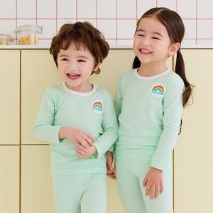 레인보우 와펜 코튼모달스판 실내복
