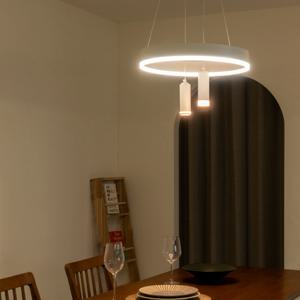LED 리볼브링 펜던트 40W 4000K주백색+3000K전구색