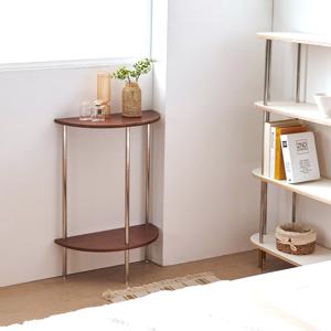 반달 슬림 콘솔 원목 철제 빈티지 엔틱 선반 화장대 4colors