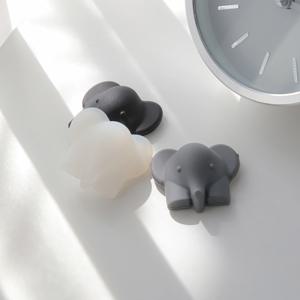 문고리 소음방지 코끼리 쿠션  벽 보호 실리콘 패드