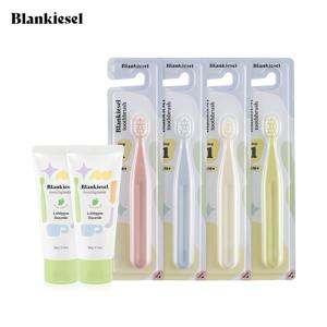 고불소 아기 유아 어린이 치약 칫솔(샤인머스켓향 치약 2개+1단계 칫솔 4개)