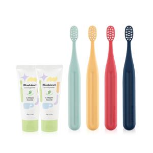 고불소 아기 유아 어린이 치약 칫솔(샤인머스켓향 치약 2개+2단계 칫솔 4개)