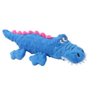 반려동물 엠보 바스락 인형 장난감 블루 악어