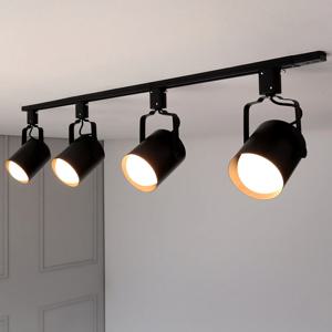 허드 원통 레일조명 4등 세트_2colors