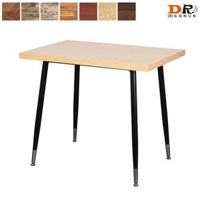 이플S 블랙 900 MDF 테이블 (7가지 상판) / 업소용 스텐 실버 조립식 식당 식탁