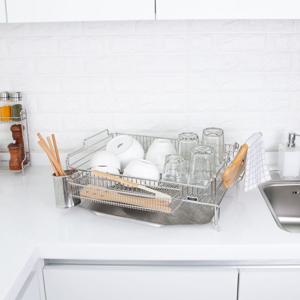 올스텐 304 투인원 틈새 확장형 식기건조대 1단(대)