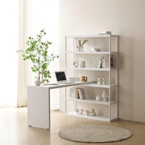 헬리 5단 책장 책상 세트 스틸 책상 겸 테이블 1200 (6color)